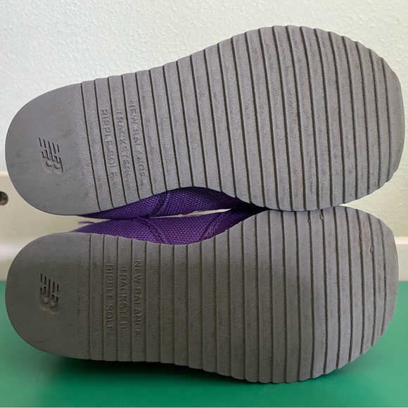 Retro Purple New Balance 501 Toddler size 9 with no-tie curly shoe laces - Picture 4 of 7